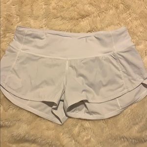 Lulu lemon white shorts